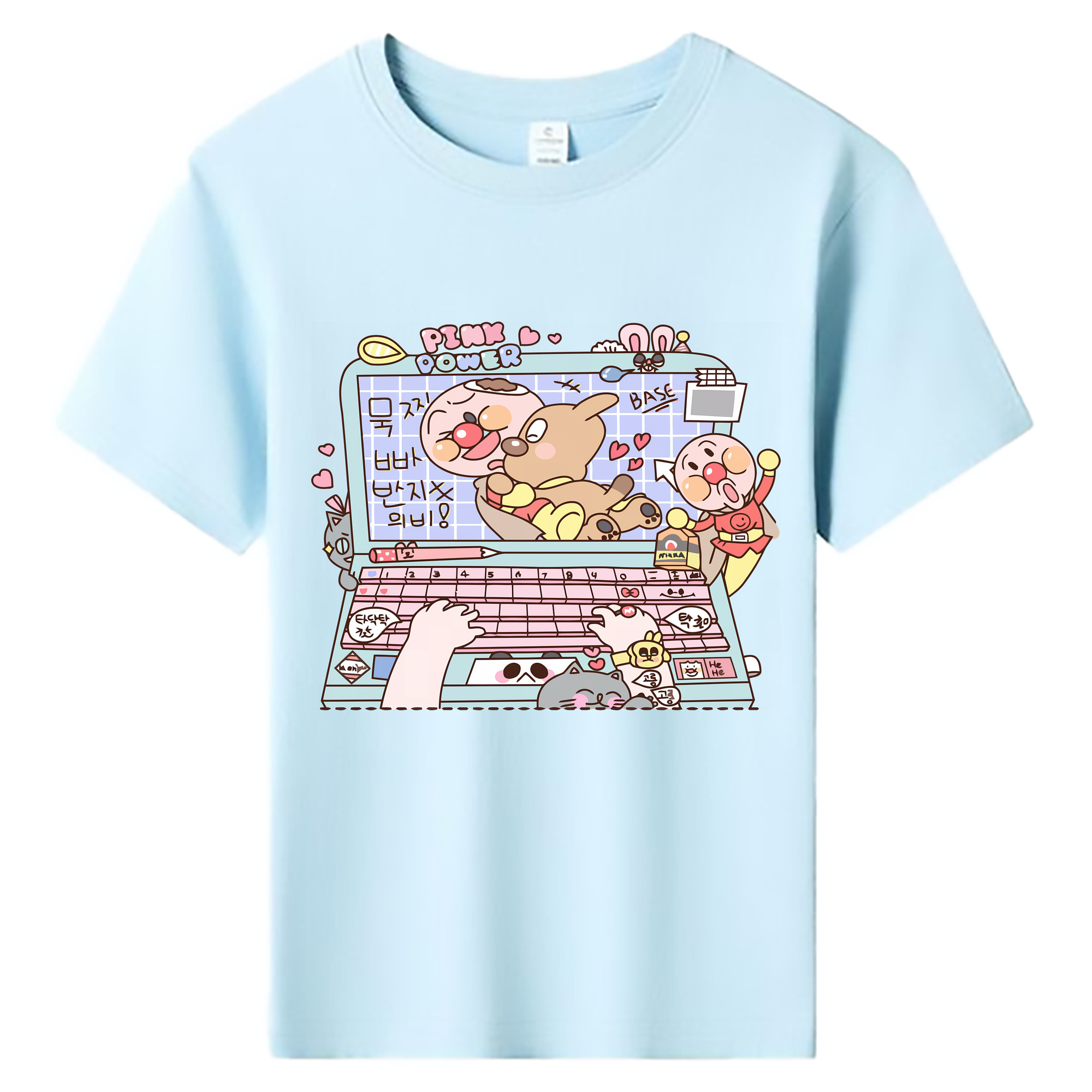 （画像用） アンパンマン Anpanman 綿100％キッズTシャツ（フロントプリント）